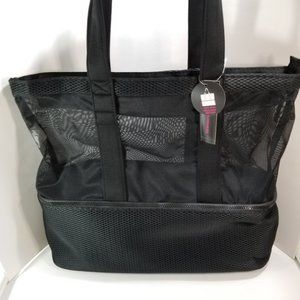 Black Beach Bag Insolated NWT No Boundrys